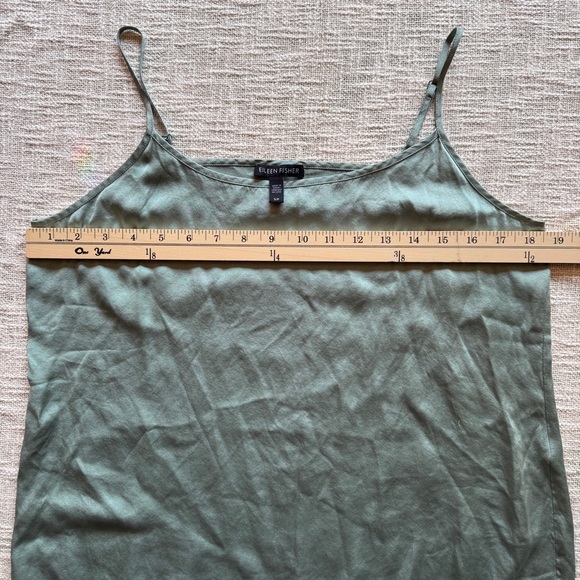 Eileen Fisher Silk Camisole Elm - Picture 3 of 7